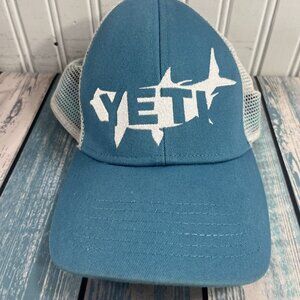 YETI Cap Hat  Tarpon Fish Turquoise Trucker Mesh Snapback Youth